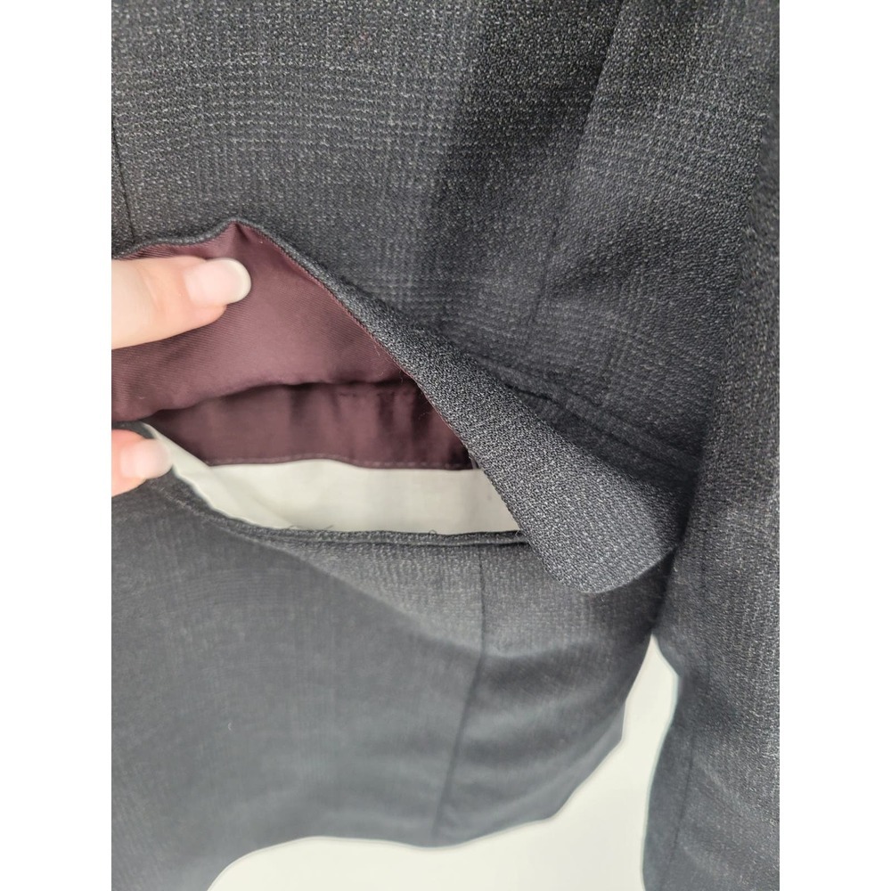 Jack Victor Rothmans Super 110's Napoli CT Charcoal Check Blazer 46R - Picture 9 of 16